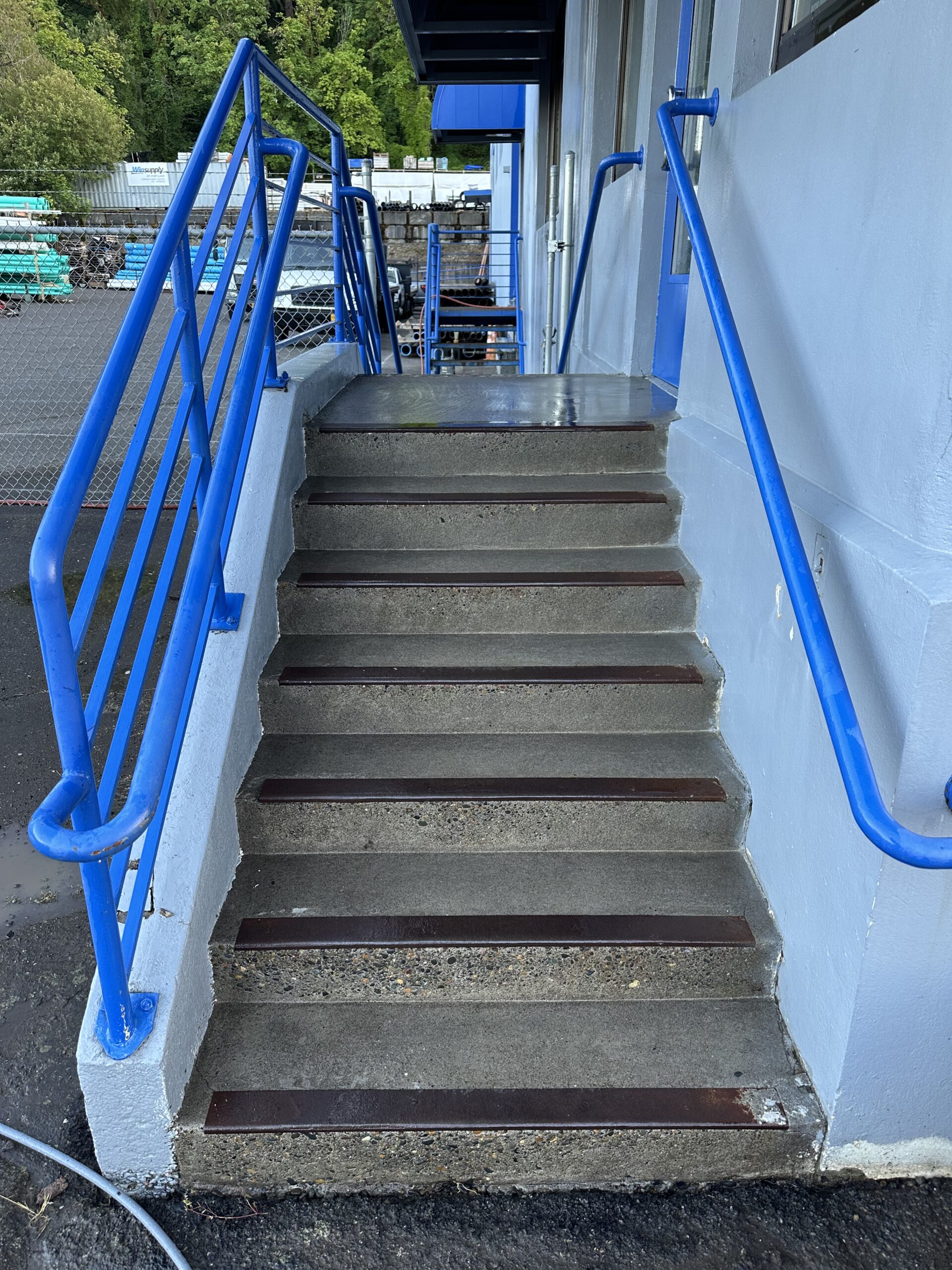 Concrete steps after professional cleaning